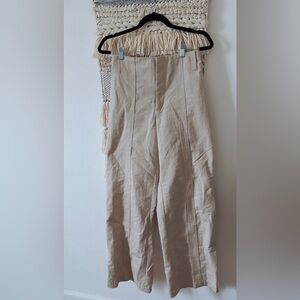 AERON Tan Wide Leg Pants Size EU 36 Khaki Y2K Made in Hungary
